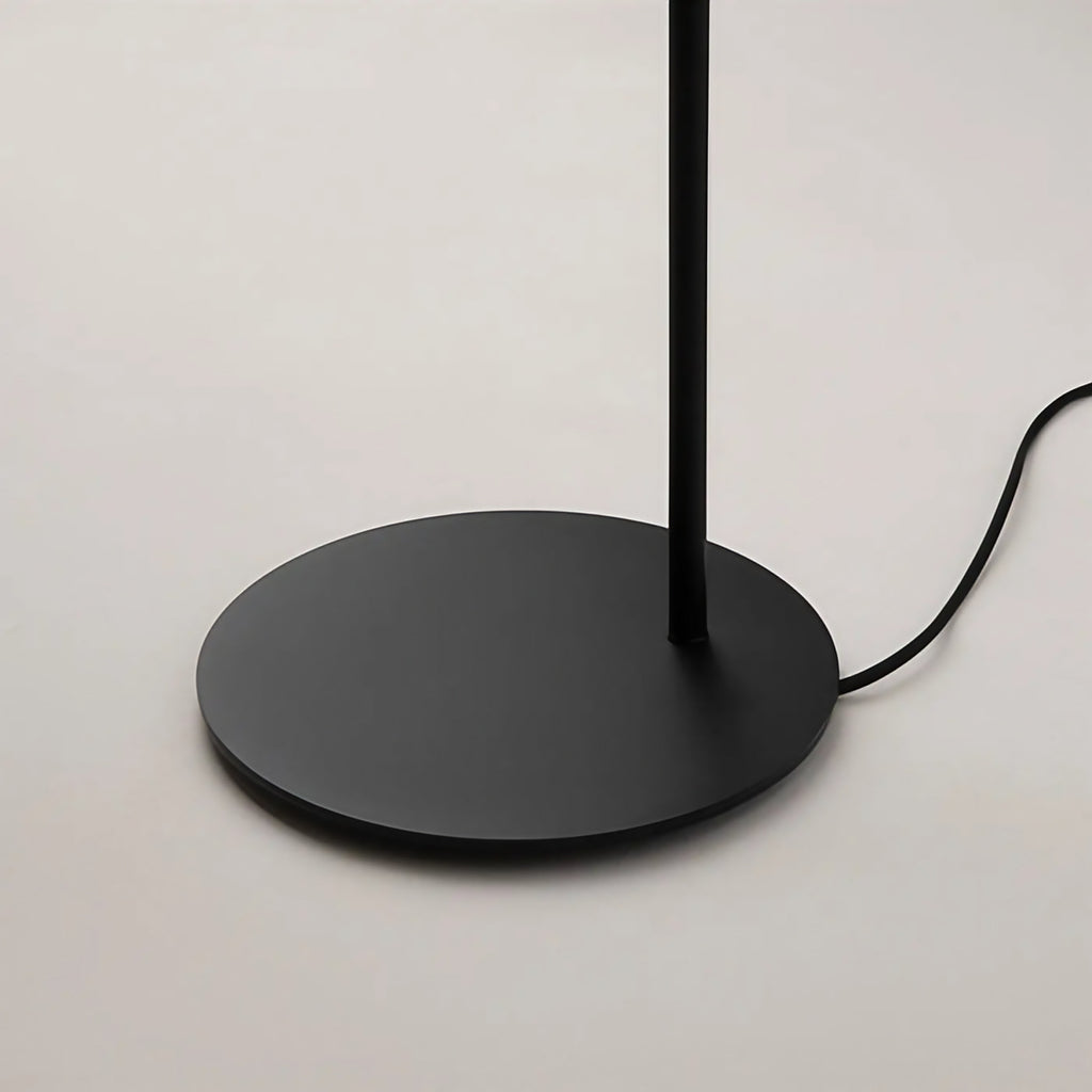 Lampadaire feuille d'acier noir, 140 cm, lumière indirecte