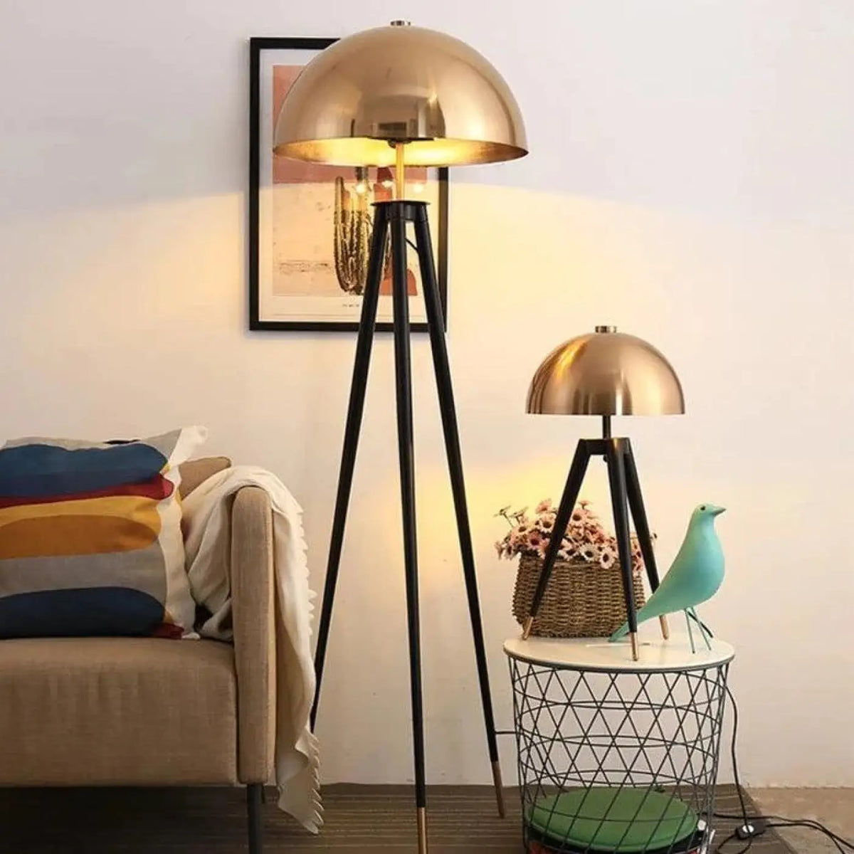 Lampadaire de salon sur pied, deux tailles S et M
