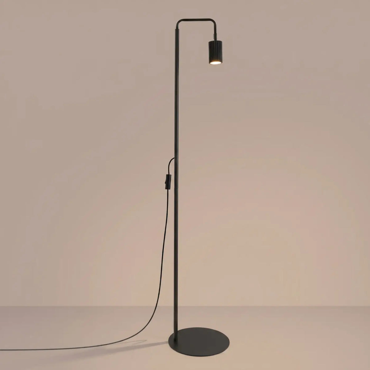 Lampadaire à spots nervurés en aluminium, 1 ou 3 lumières, 7 coloris