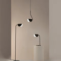Lampe de chevet feuille d'acier noir, 43,5 cm, culot G9