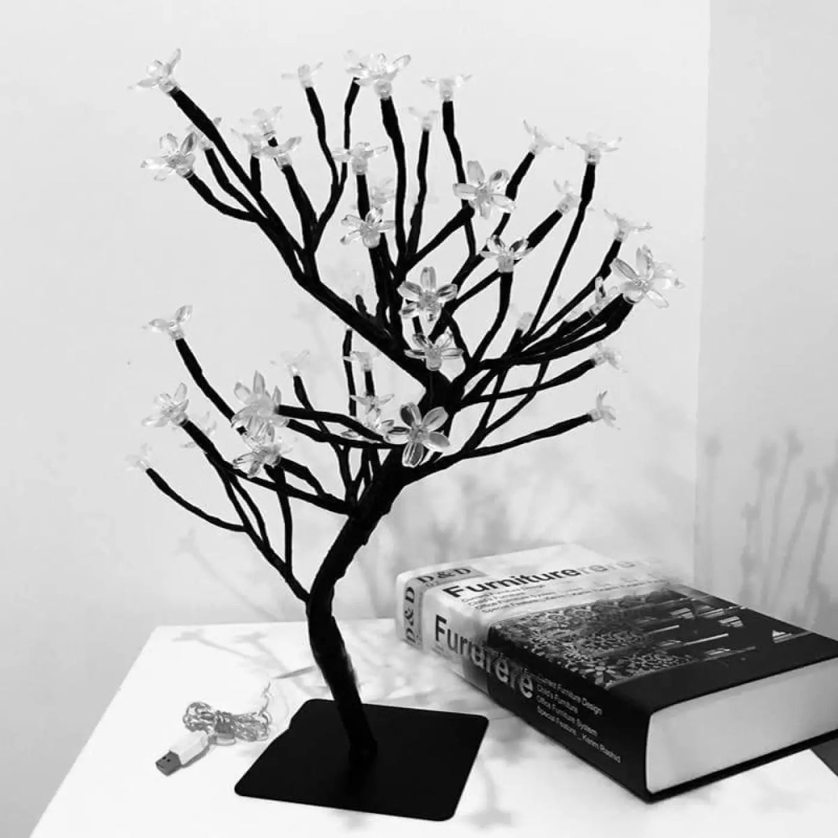 Lampe arbre à branches lumineuses, tailles S et M