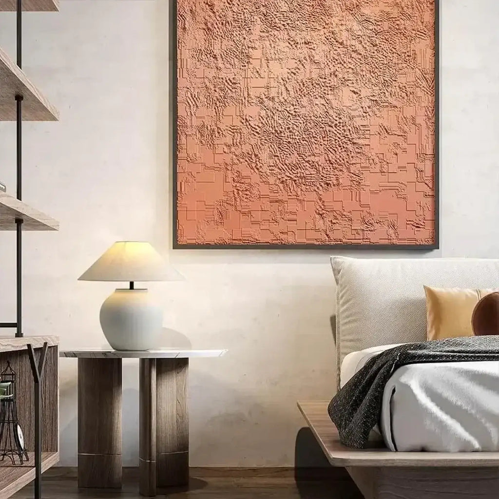 Lampe de chevet à abat-jour conique en tissu, noir ou blanc