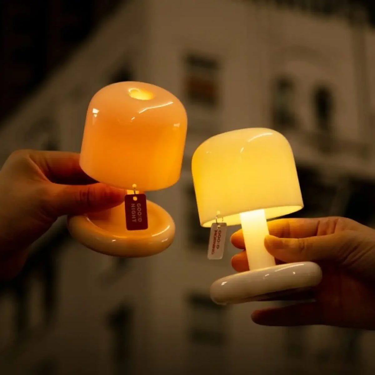 Lampe de chevet coucher de soleil, halo projeté au mur