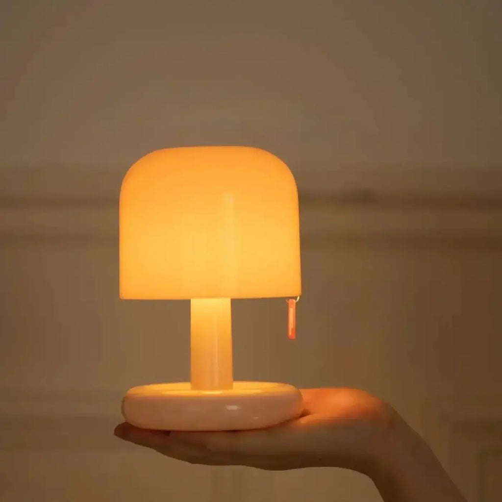Lampe de chevet coucher de soleil, halo projeté au mur