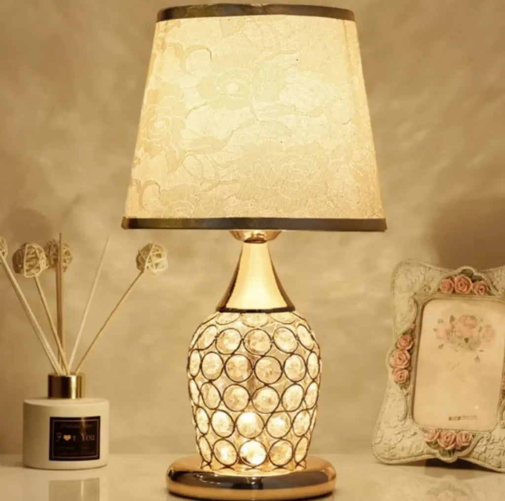 Lampe de chevet en cristal au style vintage, cinq modèles