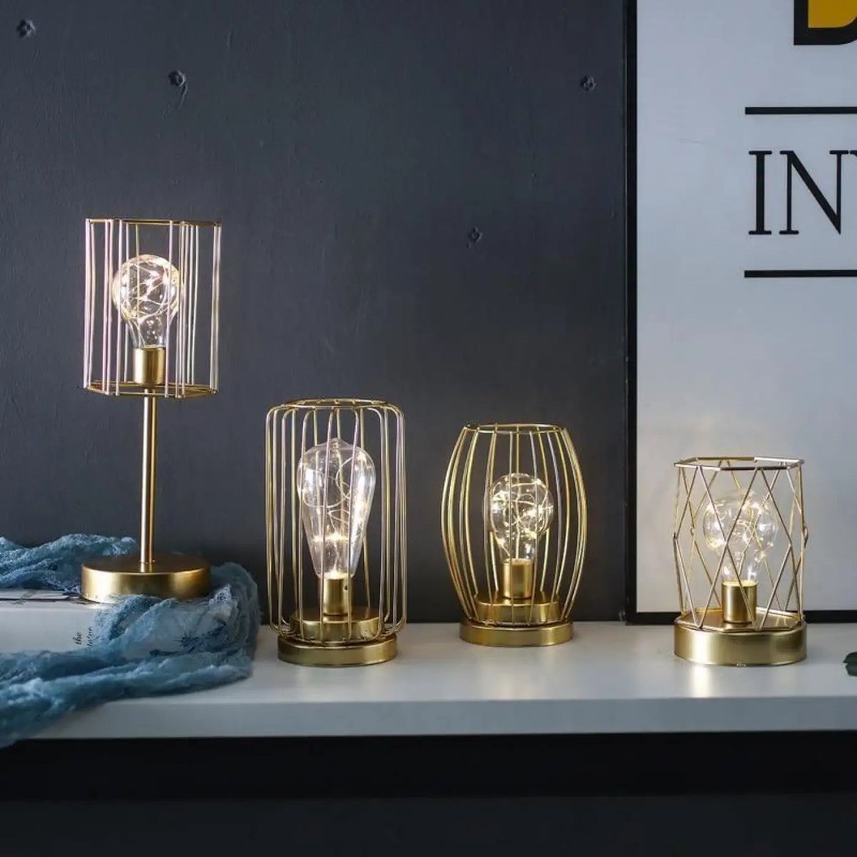 Lampe de chevet design, cinq modèles au choix