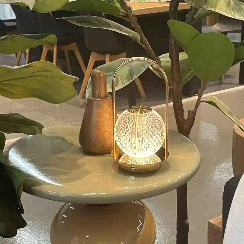 Lampe de chevet élégante, modèle boule ou cylindrique