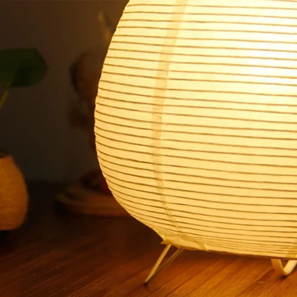 Lampe de chevet japonaise, abat-jour en papier de riz