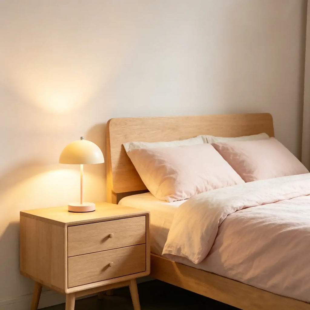 Lampe de chevet scandinave à lumière tamisée, sept coloris