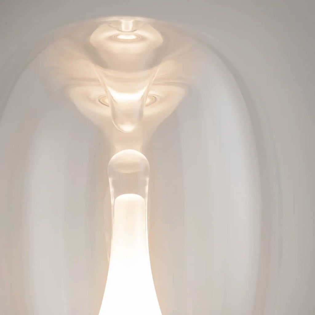 Lampe de chevet LED globe en verre fumé ou transparent