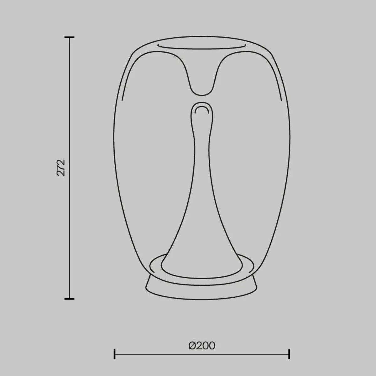 Lampe de chevet LED globe en verre fumé ou transparent