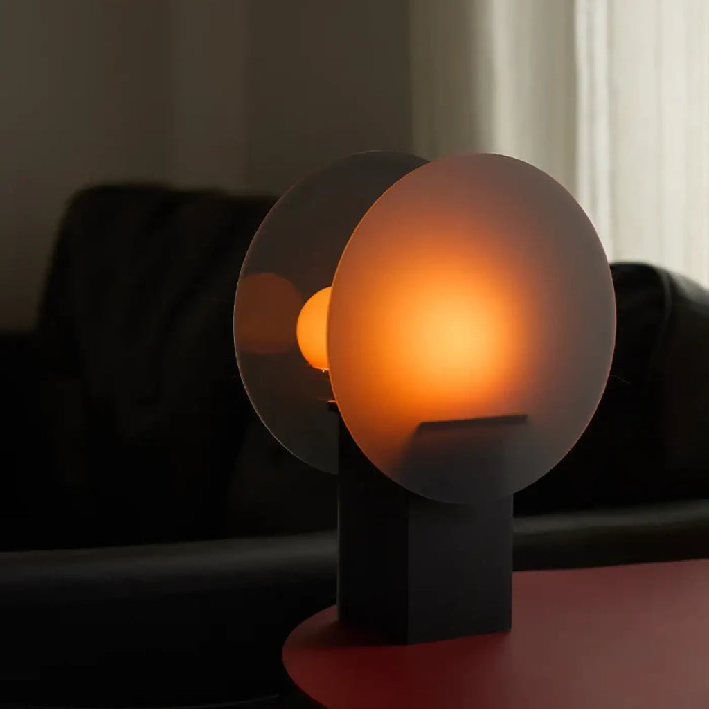 Lampe de chevet à lumière ambrée, ambiance tamisée
