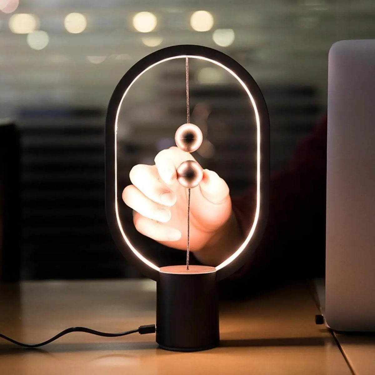 Lampe de chevet magnétique à allumage par aimant