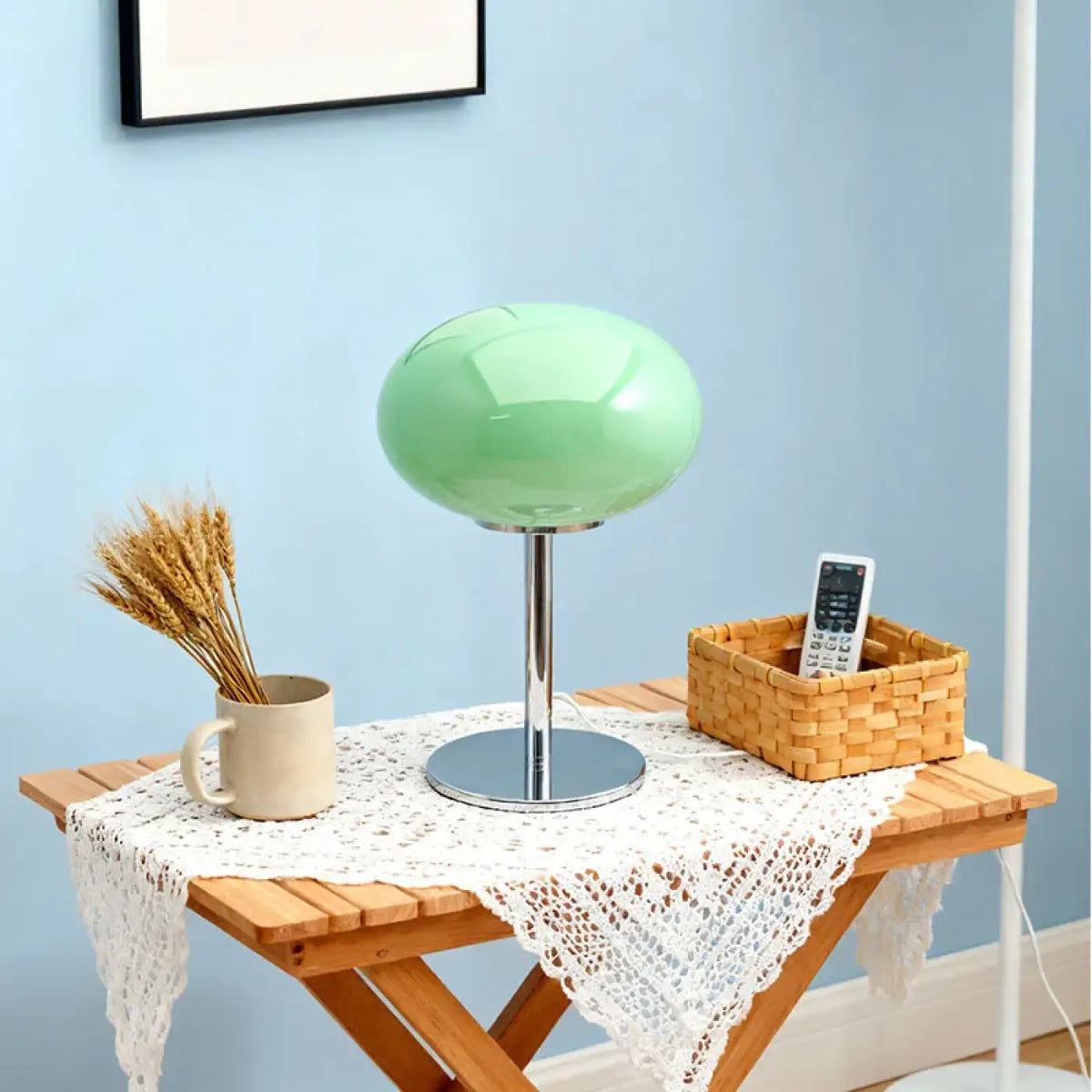 Lampe de chevet minimaliste en verre, rouge, vert ou orange