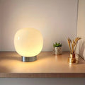Lampe de chevet en verre coloré, blanc, jaune ou orange, blanc