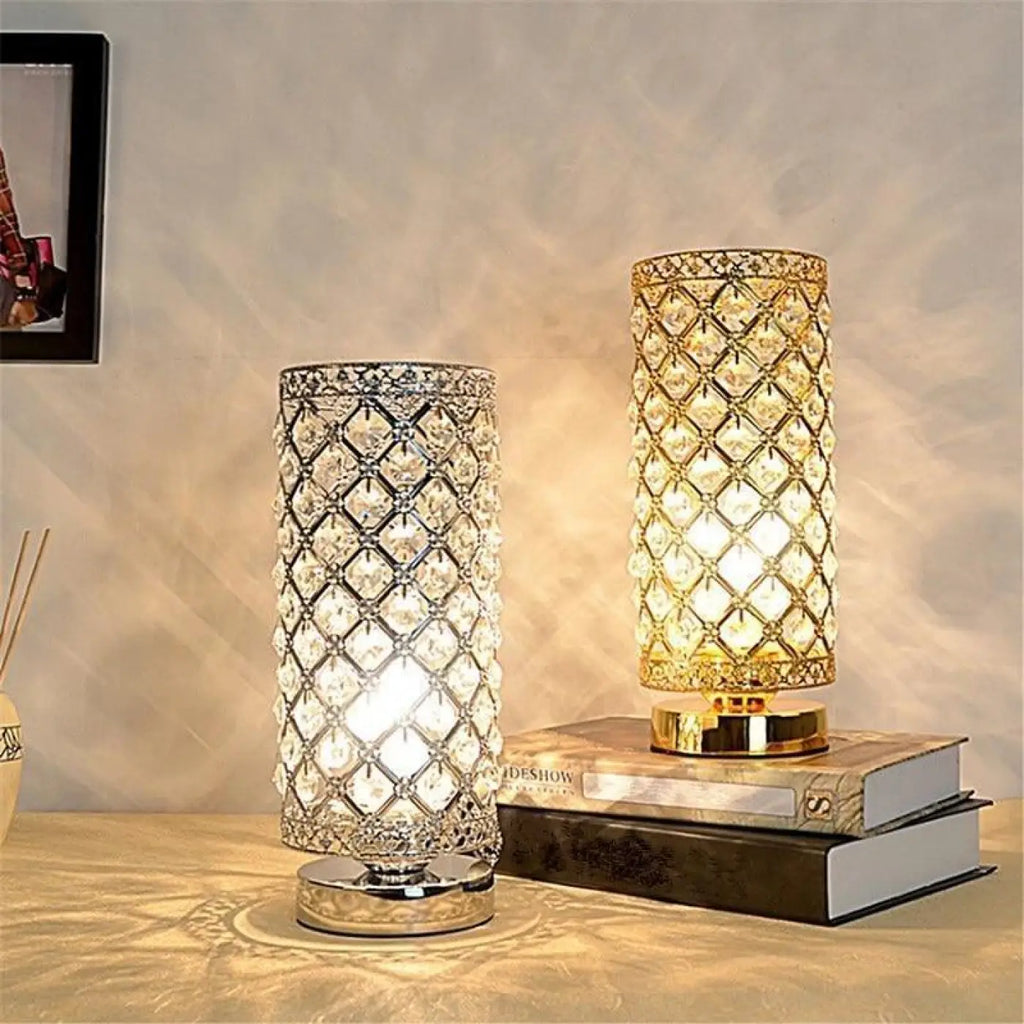 Lampe de chevet orientale, argentée ou dorée