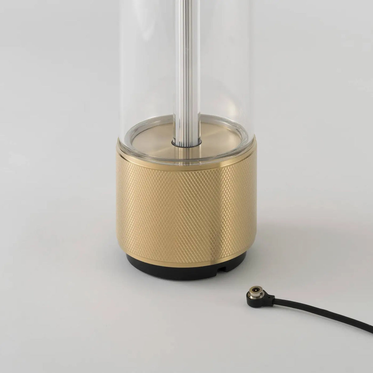 Lampe portable rechargeable LED en acier et verre trempé, IP65