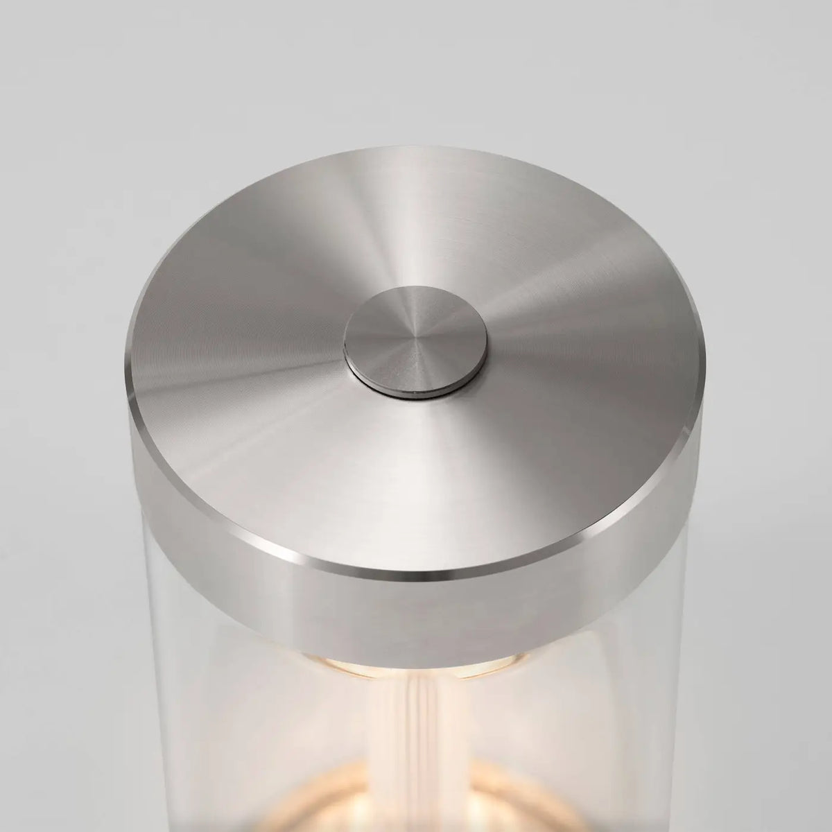 Lampe portable rechargeable LED en acier et verre trempé, IP65