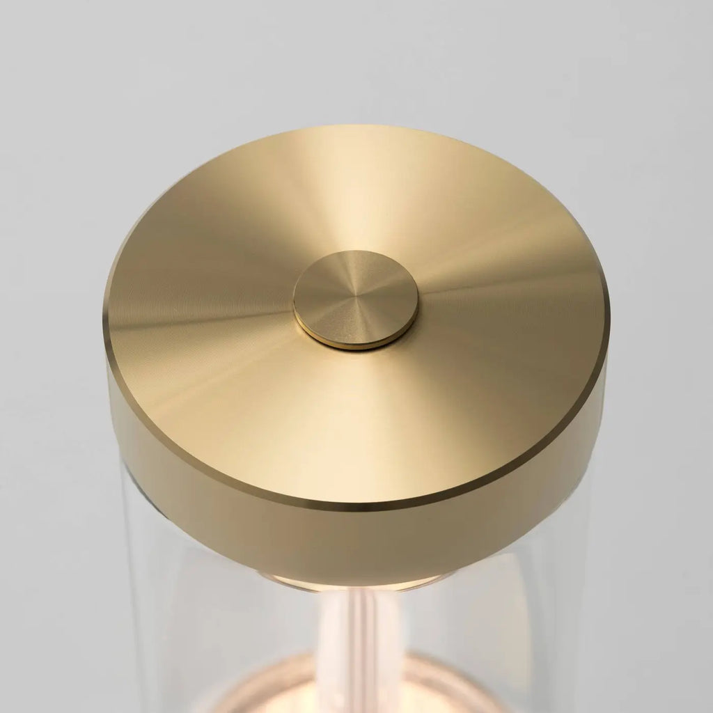 Lampe portable rechargeable LED en acier et verre trempé, IP65