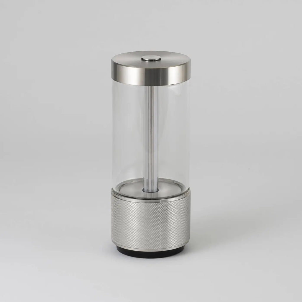 Lampe portable rechargeable LED en acier et verre trempé, IP65
