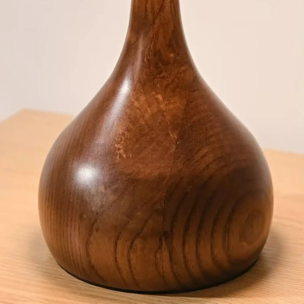 Lampe de chevet rétro en bois, tailles S et M