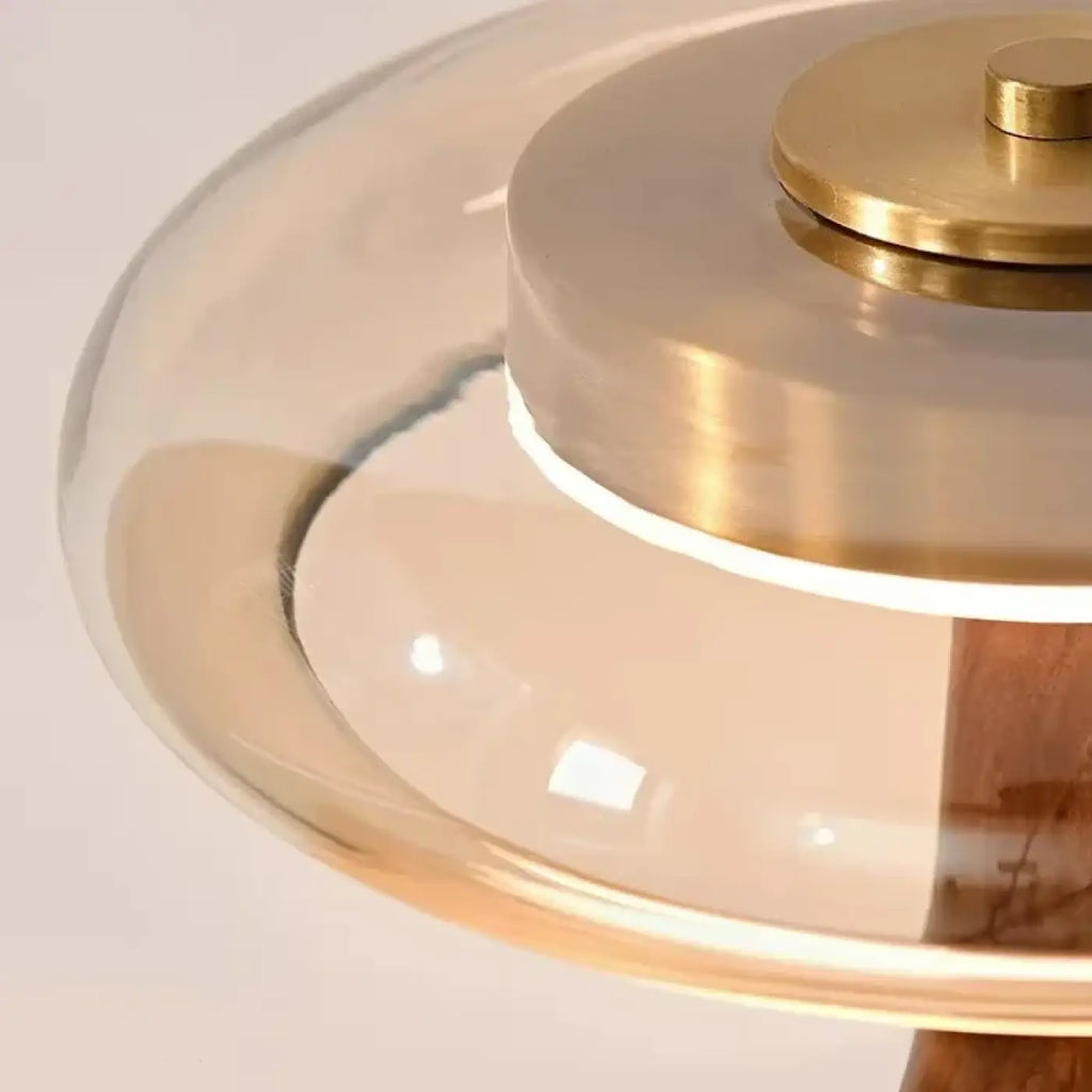 Lampe de chevet rétro en bois, tailles S et M
