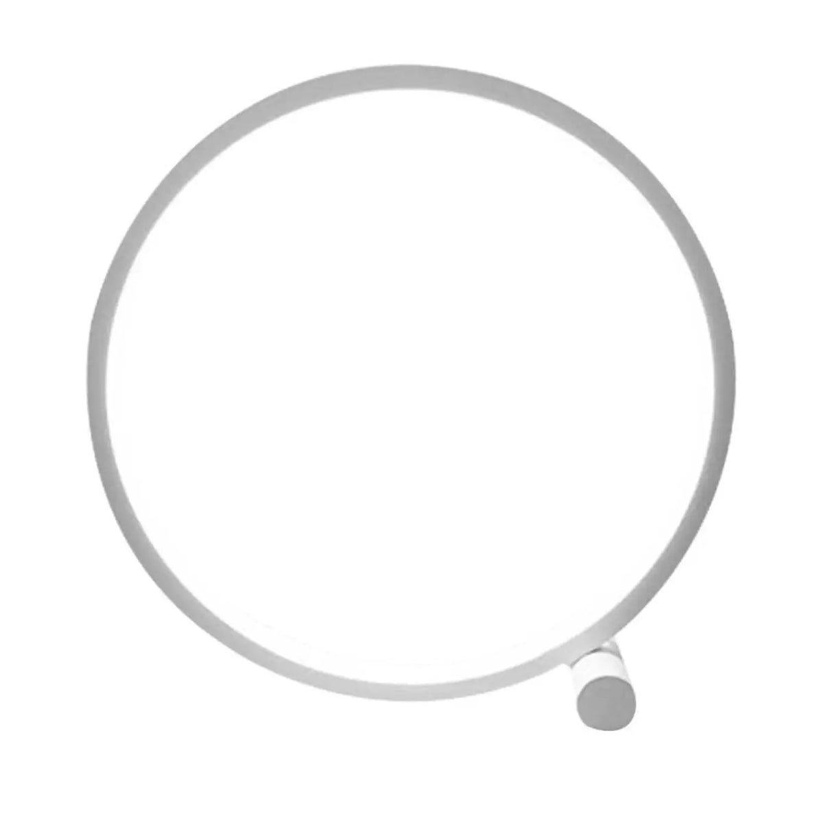 Lampe de chevet ronde, noire ou blanche, blanc
