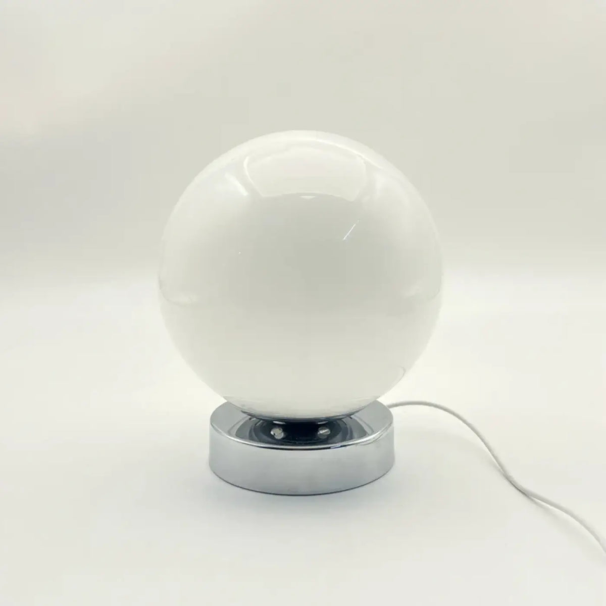 Lampe de chevet ronde au style scandinave, orange ou blanche, blanc