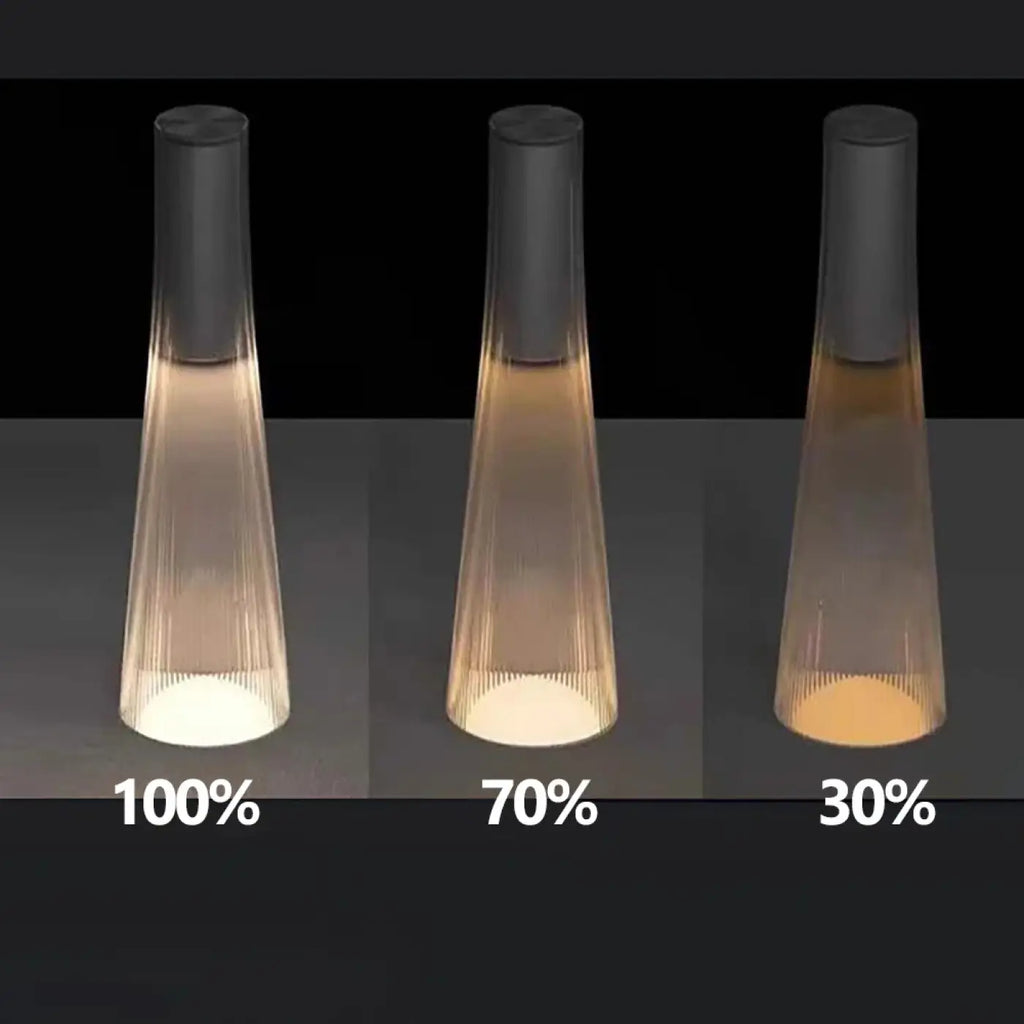 Lampe de chevet épurée, argenté ou noir