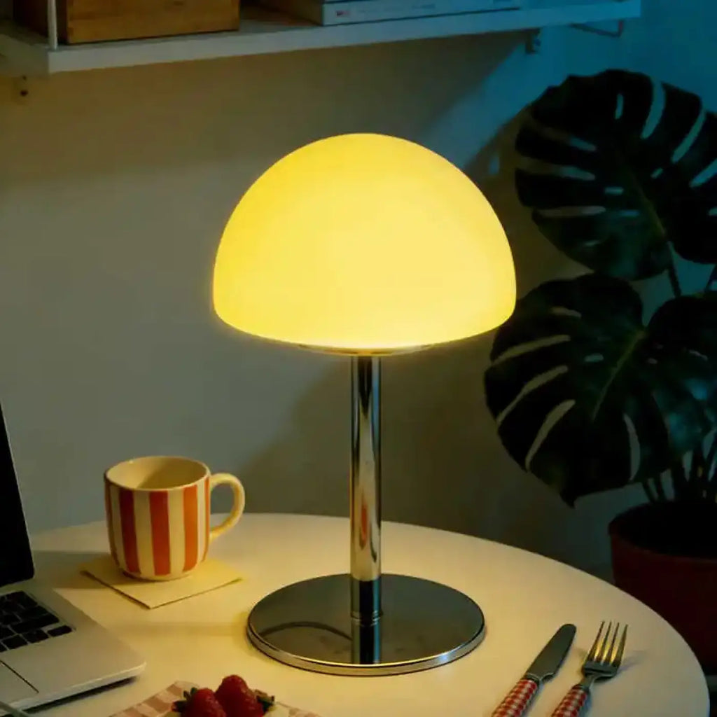 Lampe de table nordique à dôme transparent, quatre coloris