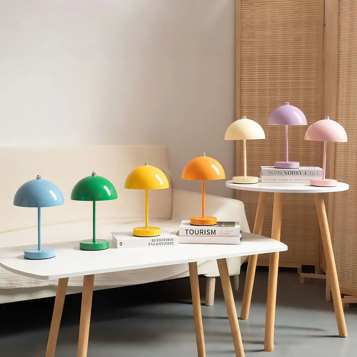 Lampe de chevet scandinave à lumière tamisée, sept coloris