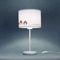 Lampe de chevet enfant 44 cm, manchots sur la banquise