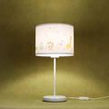 Lampe de chevet enfant 44 cm, animaux de savane et feuillages