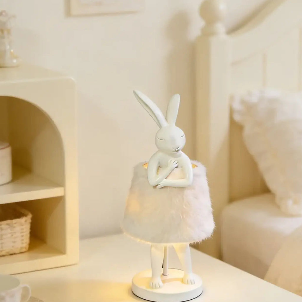 Lampe lapin décorative à abat-jour