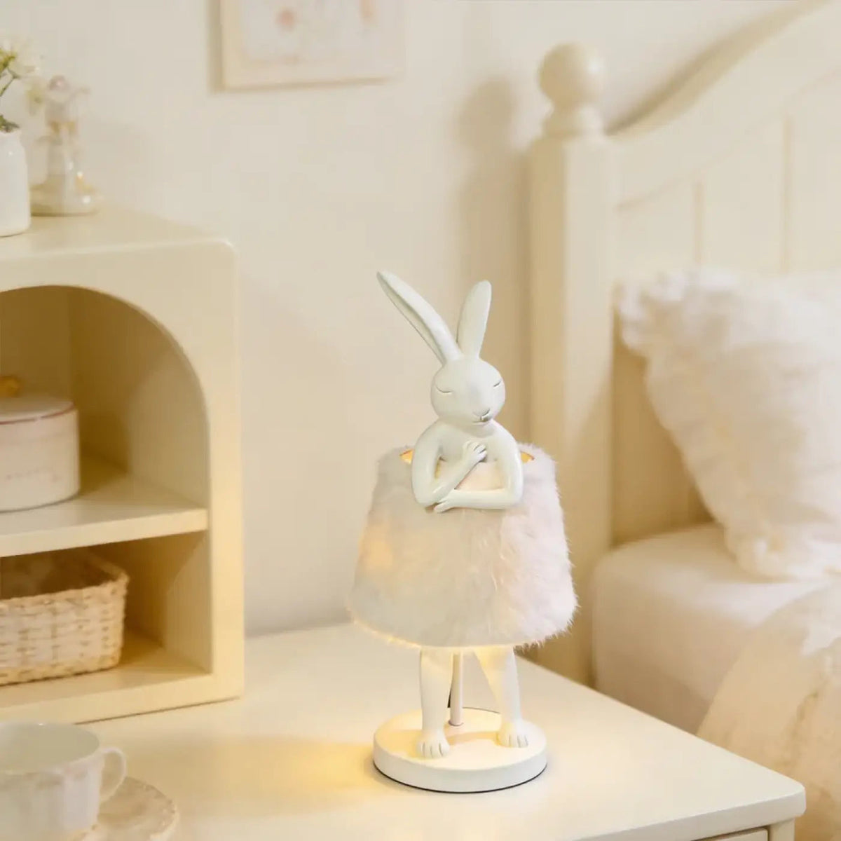 Lampe lapin décorative à abat-jour