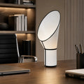 Lampe de chevet géométrique à lumière tamisée, blanc ou noir, blanc