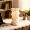 Lampe de table au motif torsadé, lumière douce