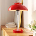 Lampe rétro à abat-jour cloche, cinq coloris, rouge