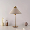 Lampe de table moderne à base dorée