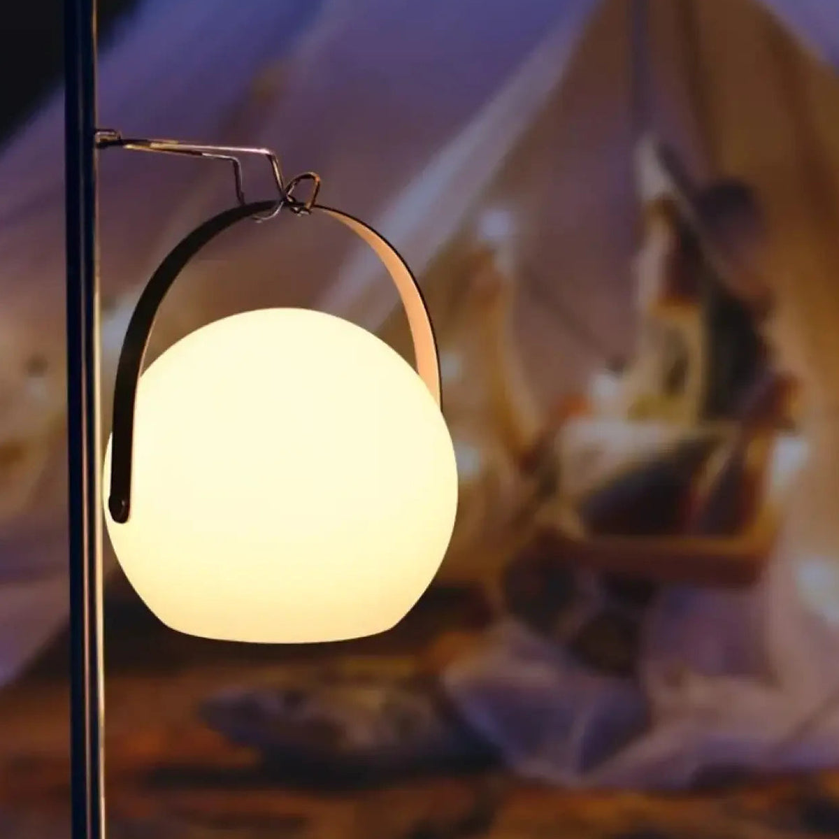 Lampe nomade sans fil à poignée, cylindrique, ovale ou ronde