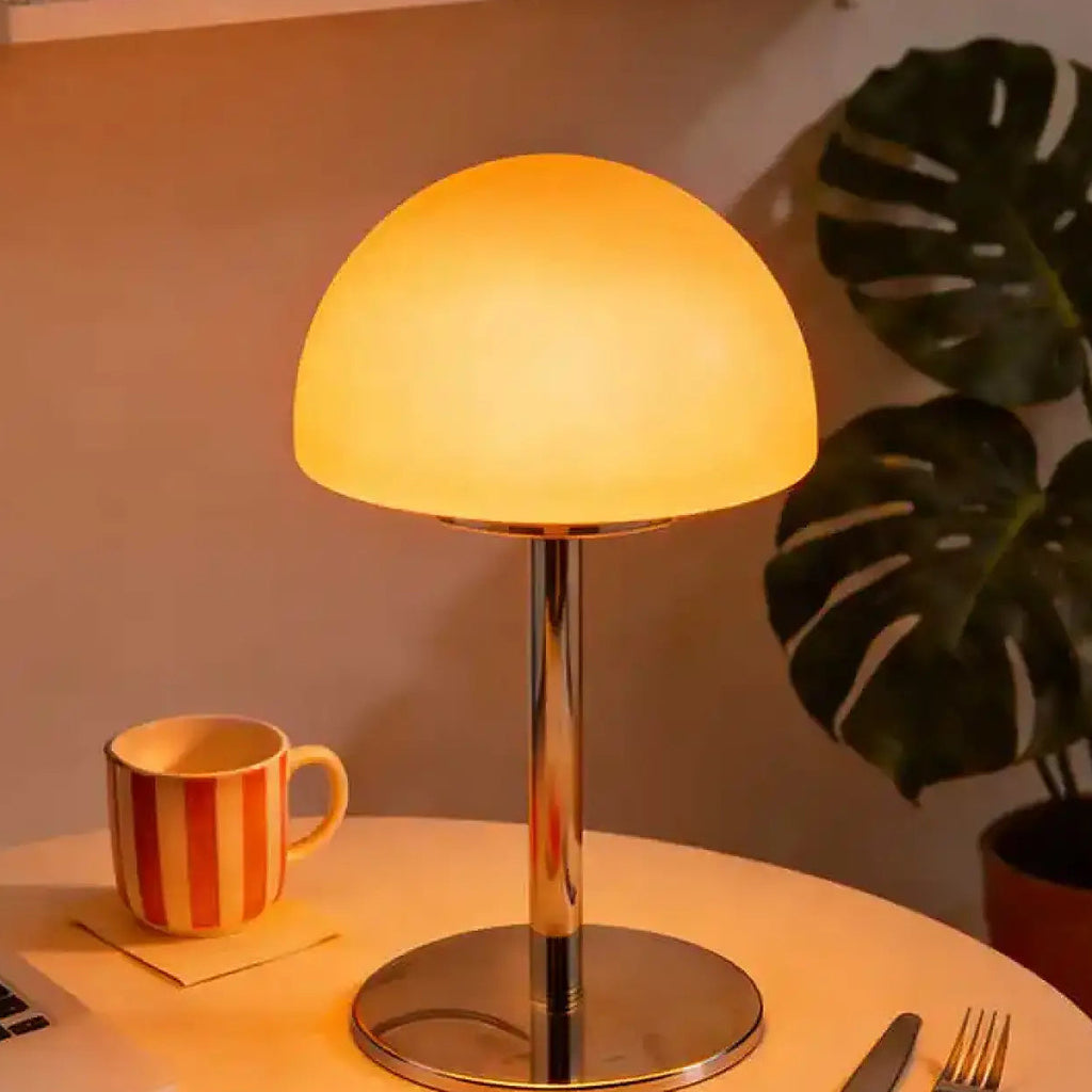 Lampe de table nordique à dôme transparent, quatre coloris