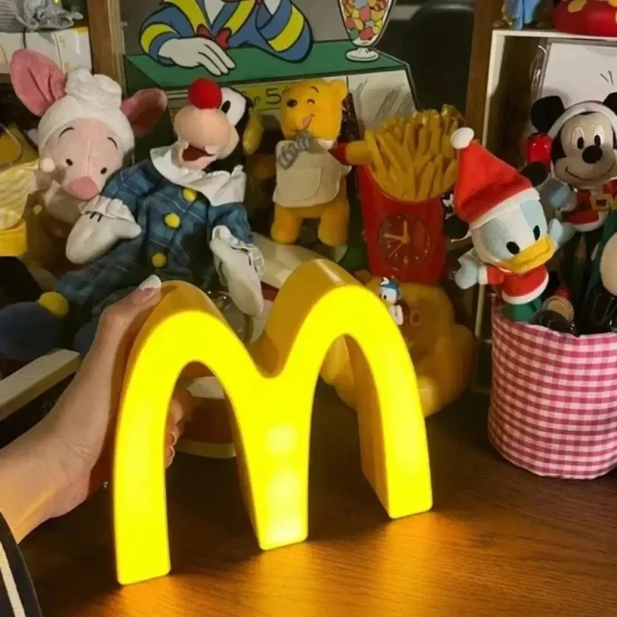 Lampe décorative fantaisie jaune, pour chevet ou bureau