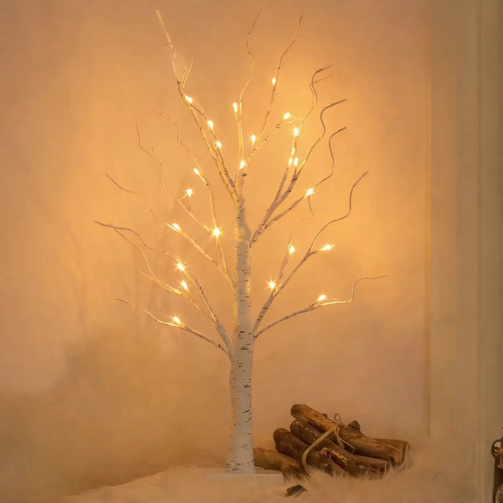 Arbre lumineux décoratif à branches, 24 ou 144 points lumineux