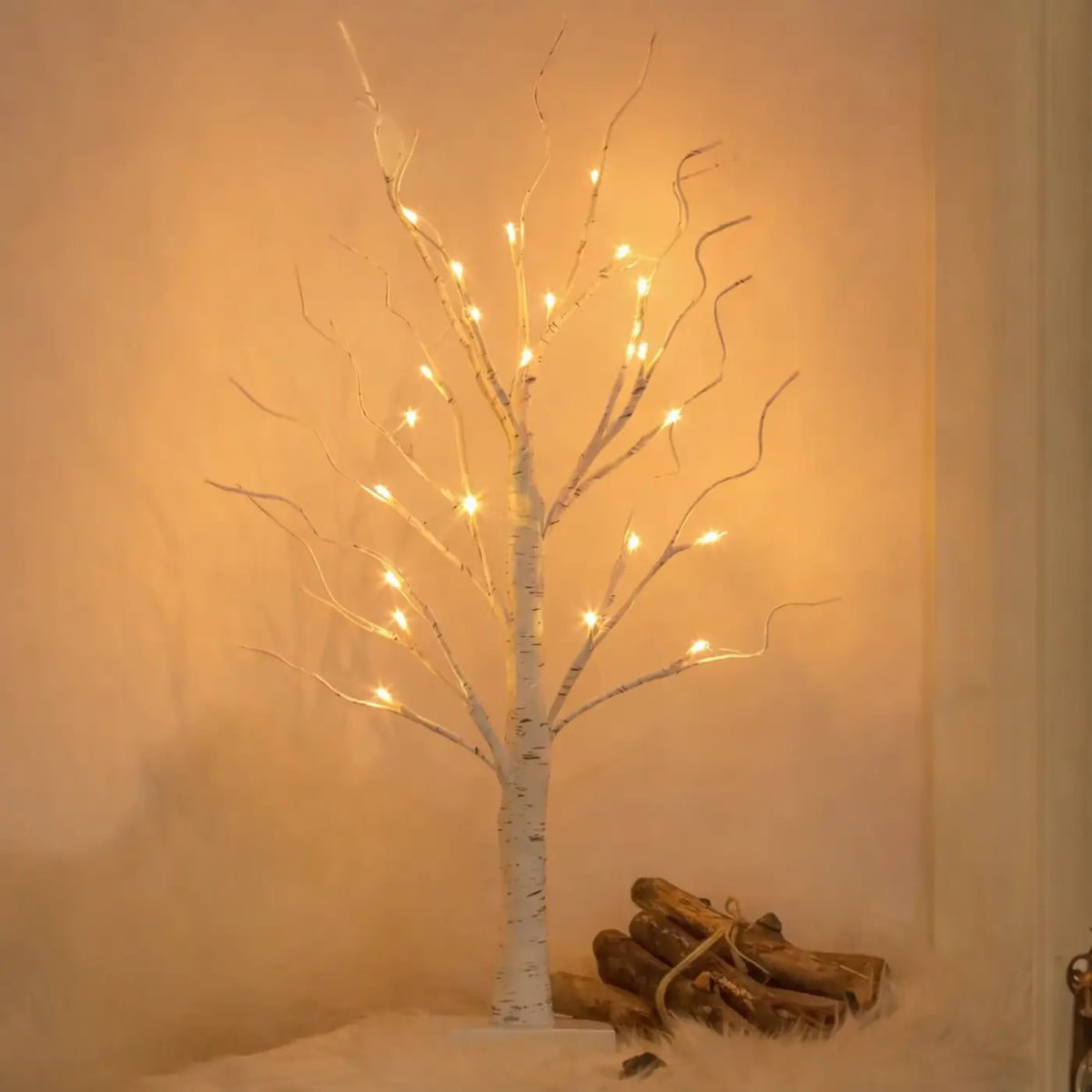 Arbre lumineux décoratif à branches, 24 ou 144 points lumineux