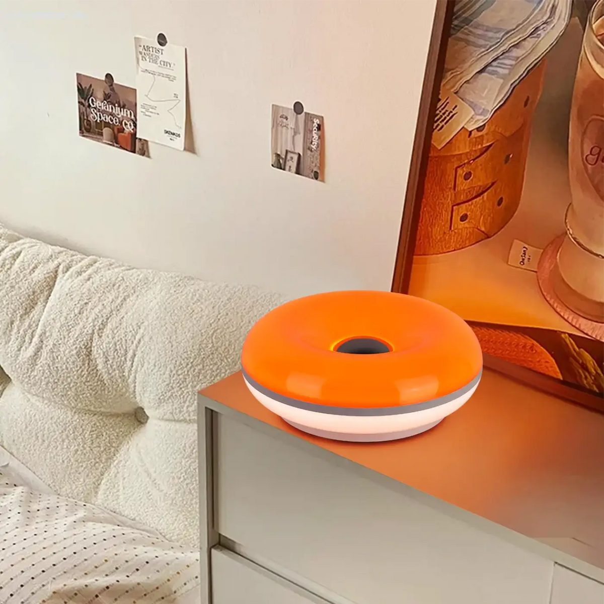 Lampe donut tactile, deux modèles