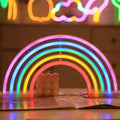 Lampe murale arc-en-ciel, décoration lumineuse colorée, arc-en-ciel
