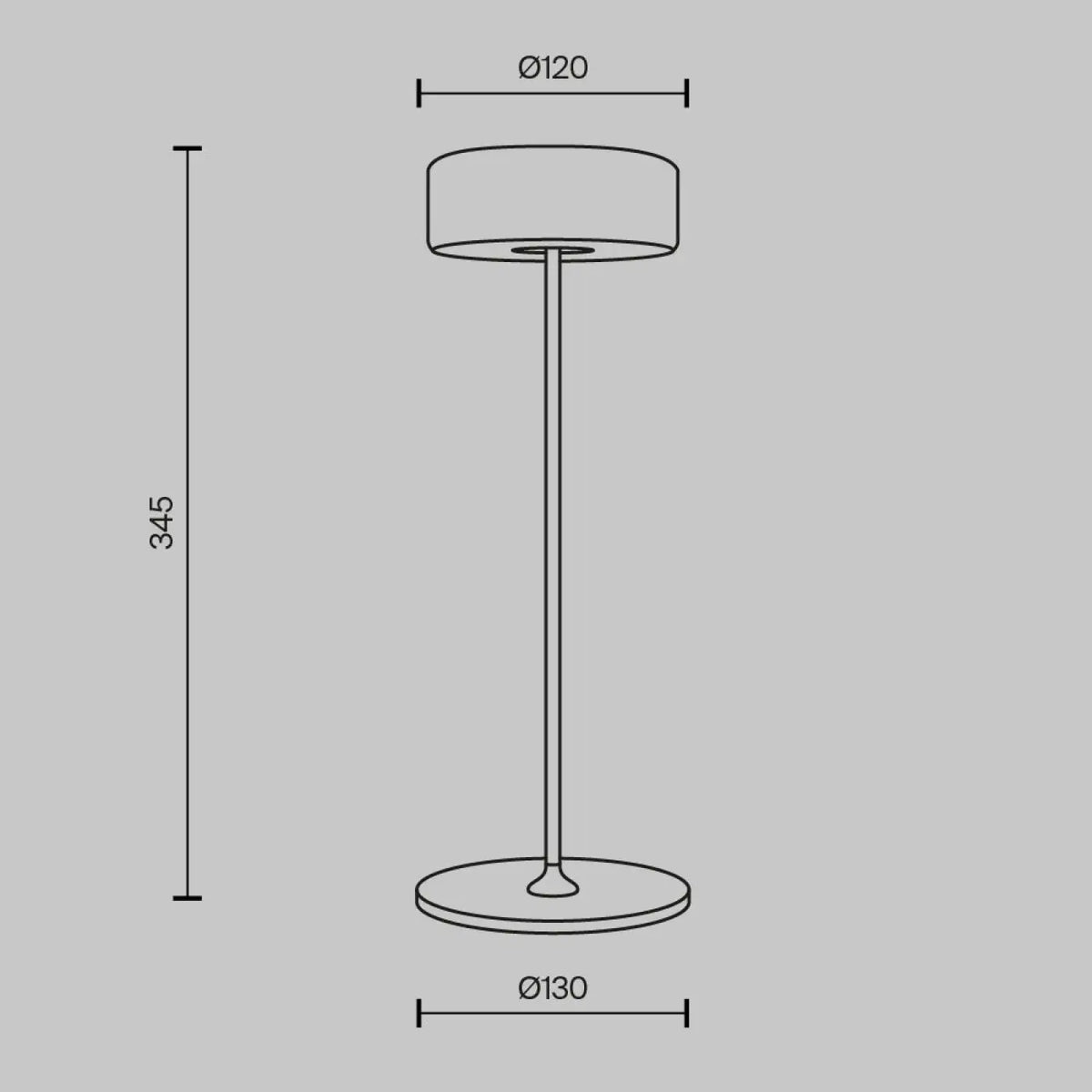 Lampe sans fil rechargeable en aluminium, LED de 2200 à 4000 K