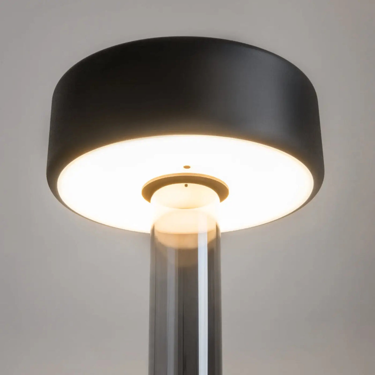Lampe sans fil rechargeable avec vase en verre, 34,8 cm