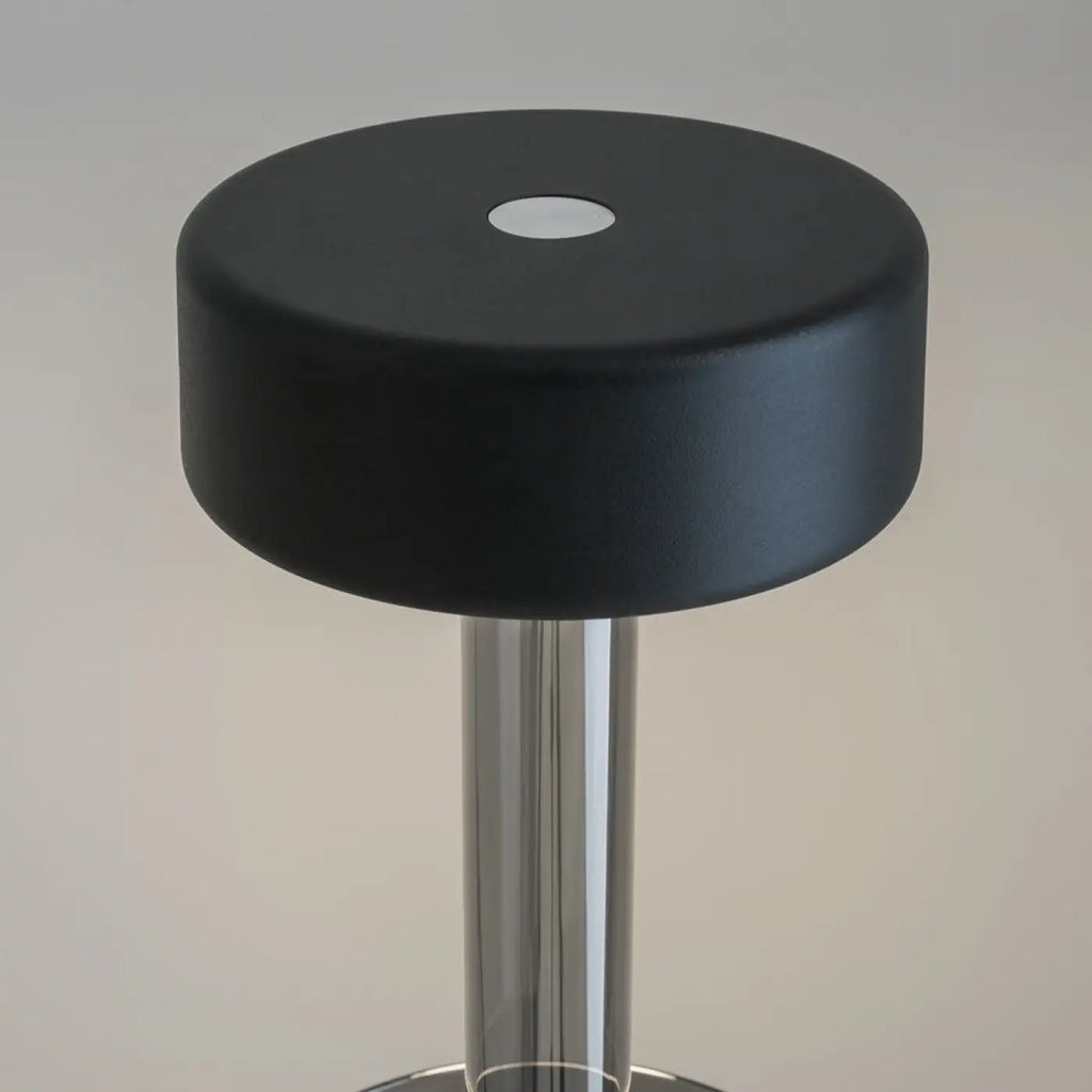 Lampe sans fil rechargeable avec vase en verre, 34,8 cm