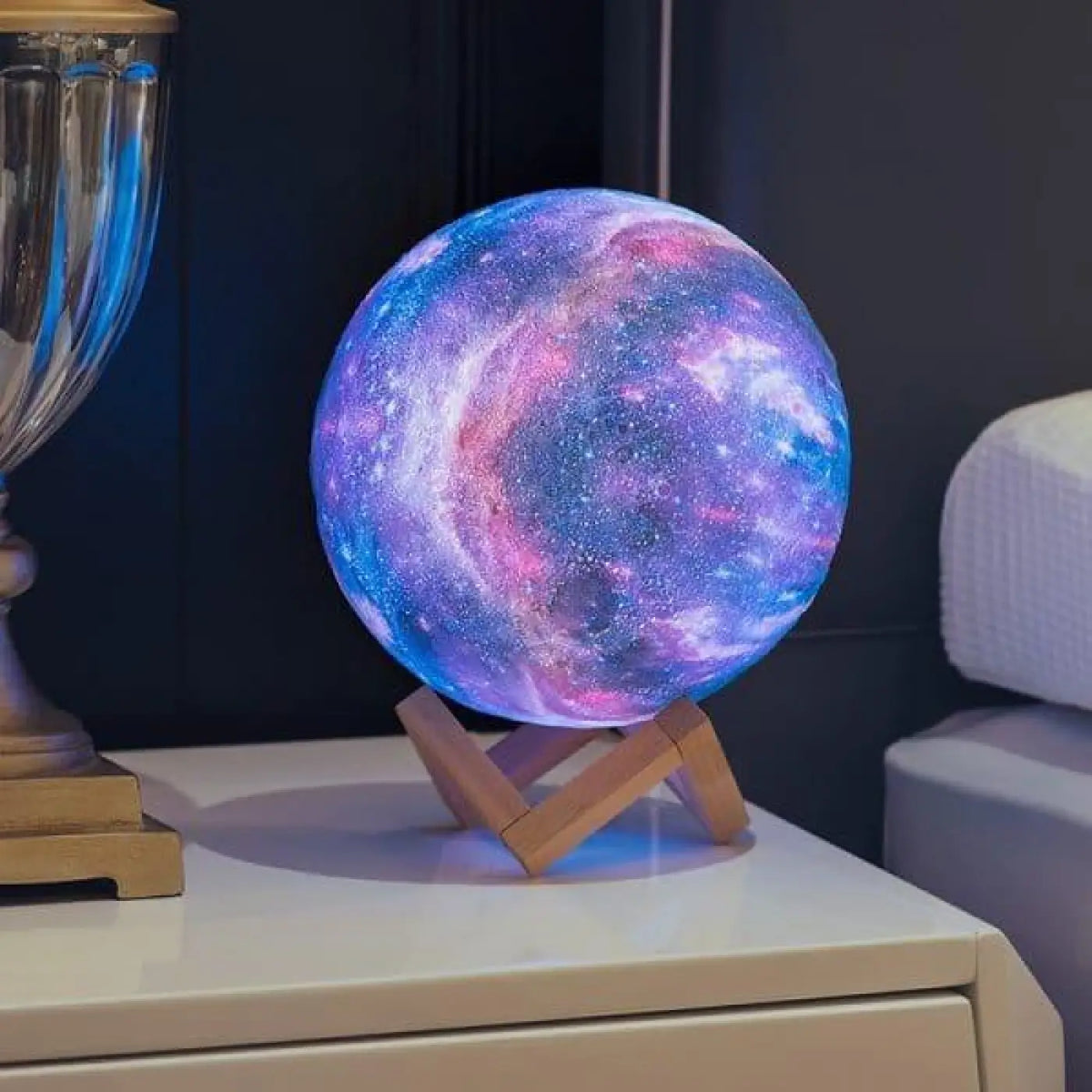 Lampe de chevet galaxie, trois tailles S, M et L